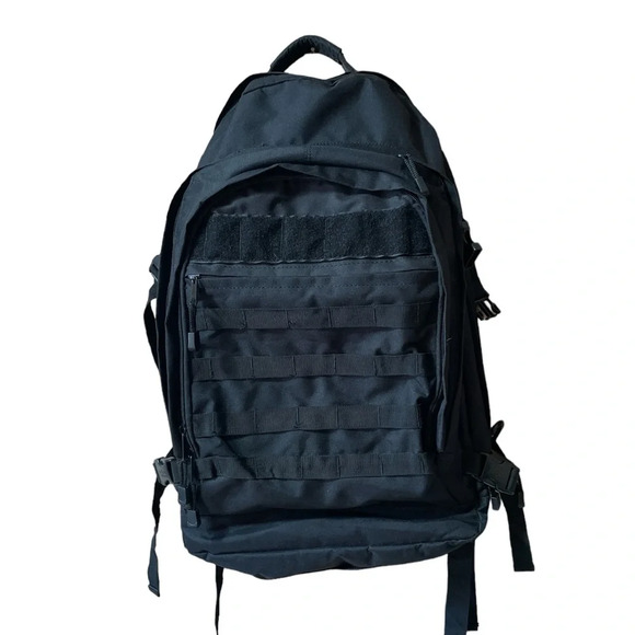 Explorer Tactical Men’s Women’s Backpack Outdoor Hiking Camping Bag Black - Picture 2 of 14